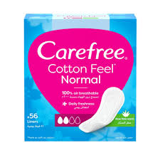 [101317] Carefree pantiliner 56 pack aloe vera