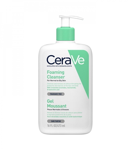 [101396] CERAVE FOAMING CLEANSER NORMAL TO OILY SKIN 473 ML