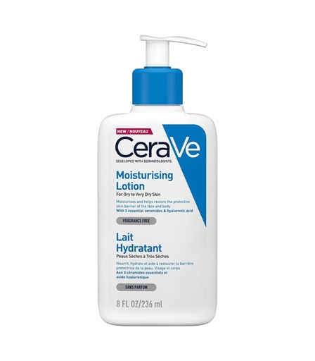 [drop//00376] CERAVE MOISTURISING LOTION DRY TO VERY DRY SKIN 236 ML