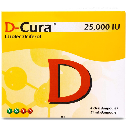 [drop//00491] D-CURA 25000 IU 4 ORAL AMP