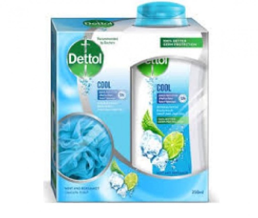 [drop//00509] DETTOL COOL BODYWASH & LOOFA 250ML