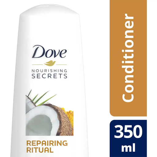 [drop//00596] Dove Hair Conditioner 350 ml coconut oil and turmeric