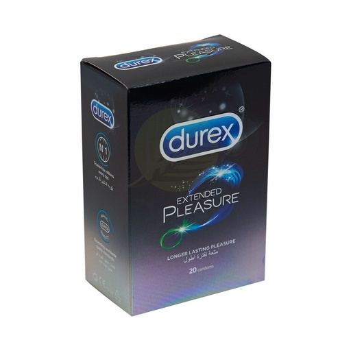 [drop//00564] DUREX COND/EXTENDED PLEASURE 20PCS