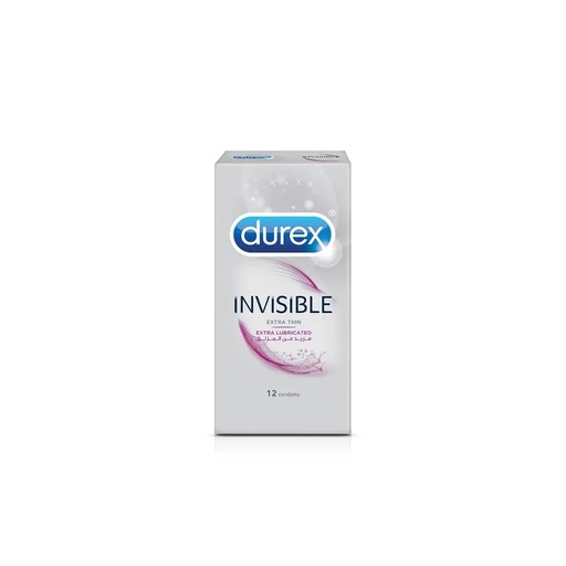 [drop//00631] Durex condoms 12 pack Invisible Extra Lubricated