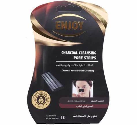 [102362] Enjoy Nose Strips nose & face 10 pack charcoal