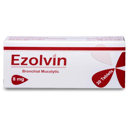 [drop//00712] EZOLVIN  8MG  20TAB