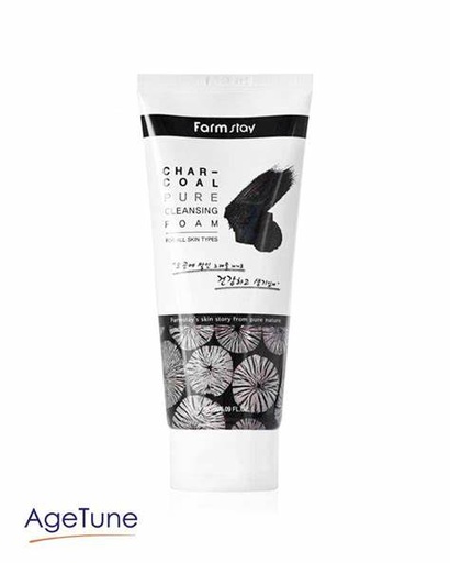[drop//00747] FARM STAY CHARCOAL CLEANSING FOAM 180ML