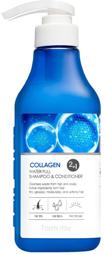 [102689] FARMSTAY COLLAGEN SHAMPOO & CONDITIONER 530ML