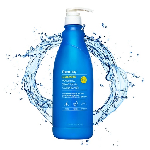 [drop//00768] FARMSTAY COLLAGEN SHAMPOO & CONDITIONER 530ML