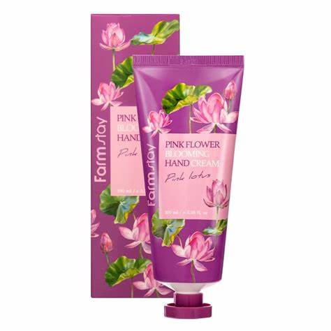 [drop//00755] FARM STAY Pink Flower Hand Cream 100 ml Pink Lotus