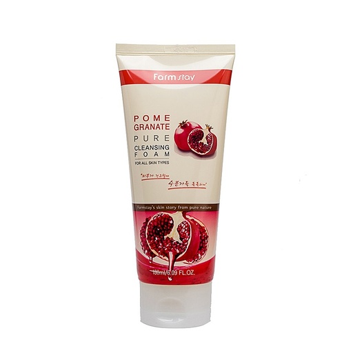 [drop//00753] FARM STAY POMEGRANATE CLEANSING FOAM 180ML