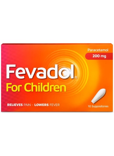 [102738] FEVADOL 200MG 10SUPPOSITRY