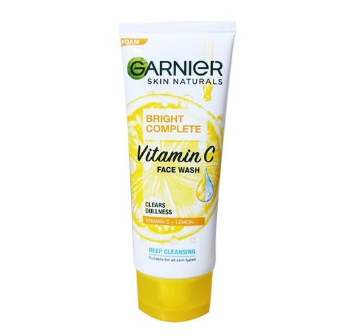 [103010] GARNIER FACE WASH FAST BRIGHT VITAMIN C 100ML