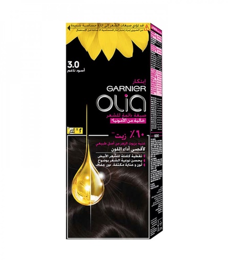 [drop//00853] GARNIER HAIR COLOR 3.0 OLIA SOFT BLACK