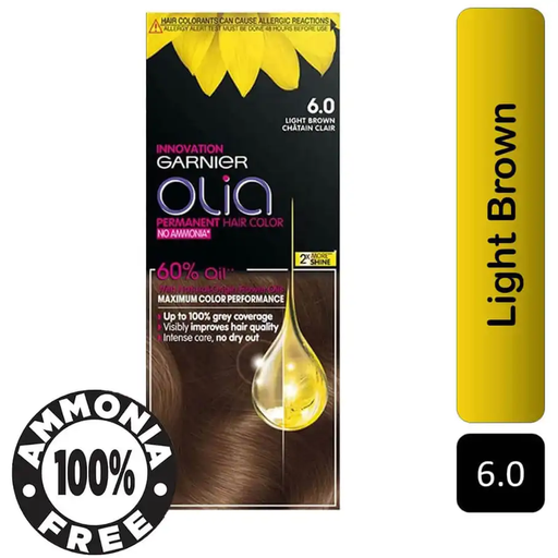 [drop//00857] GARNIER HAIR COLOR 6.0 OLIA LIGHT BROWN