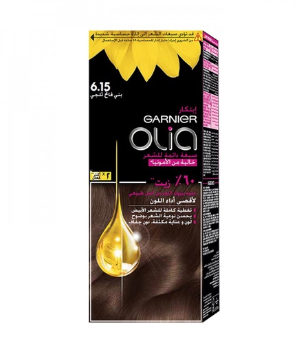 [drop//00858] GARNIER HAIR COLOR 6.15 OLIA FROZEN LIGHT BROWN