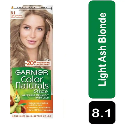 [drop//00862] GARNIER HAIR COLOR 8.1 OLIA ASH BLONDE