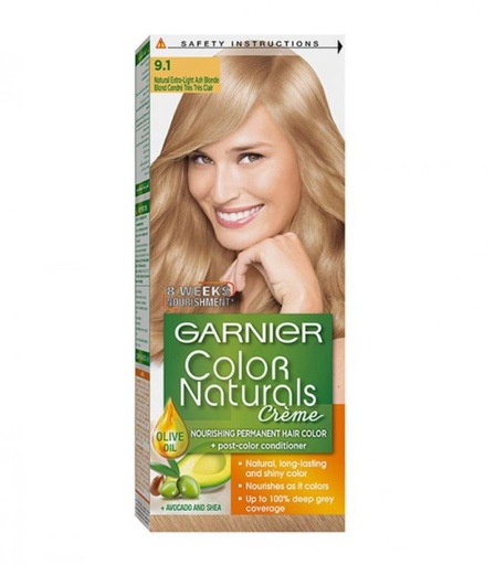 [103026] GARNIER HAIR COLOR 9.1 NATURAL EXTRA LIGHT ASH BLONDE
