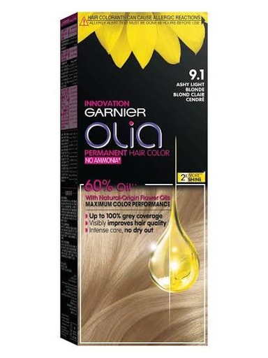 [103027] GARNIER HAIR COLOR 9.1 OLIA ASHY LIGHT BLONDE