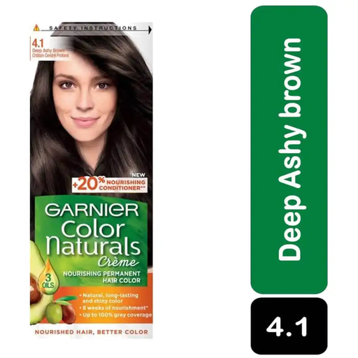 [drop//00869] GARNIER HAIR COLOR NATURALS 4.1 DEEP ASHY BROWN