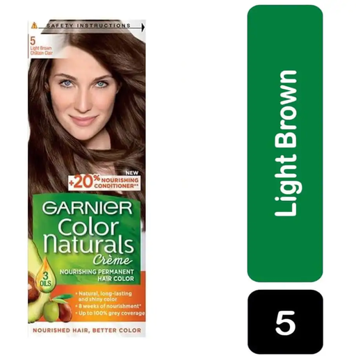 [drop//00872] GARNIER HAIR COLOR NATURALS 5 LIGHT BROWN