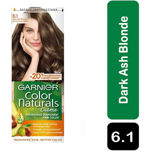[drop//00875] GARNIER HAIR COLOR NATURALS 6.1 DARK ASH BLONDE