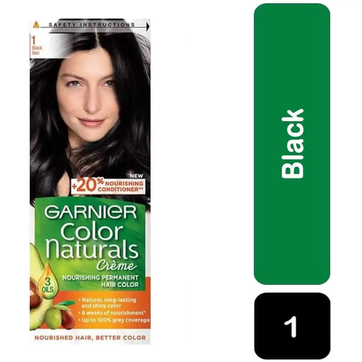 [drop//00884] GARNIER HAIR COLOR NATURALS BLACK 1