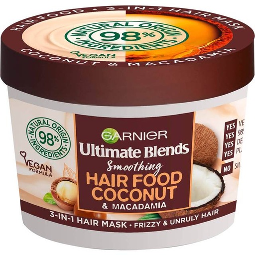 [drop//00981] Garnier Hair Mask UD Hair Food 390 ml Coconut & Macadamia