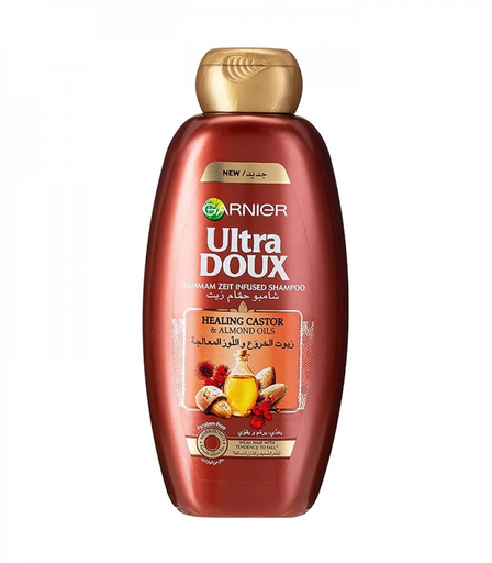 [103090] GARNIER ULTRA DOUX CASTOR & ALMOND OIL SHAMPOO 600ML
