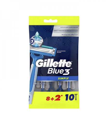 [drop//00928] GILLETTE BLUE 3 SIMPLE 8+2