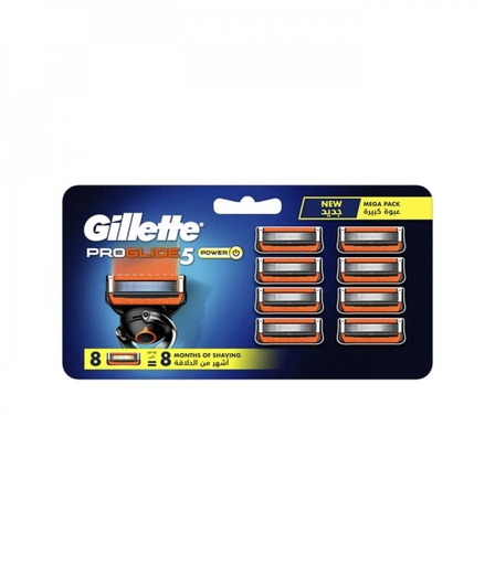[drop//00938] GILLETTE PROGLIDE 5 POWER 8 PCS 