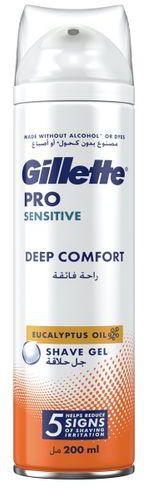 [drop//00937] GILLETTE PRO SENSITIVE SHAVE GEL 200ML