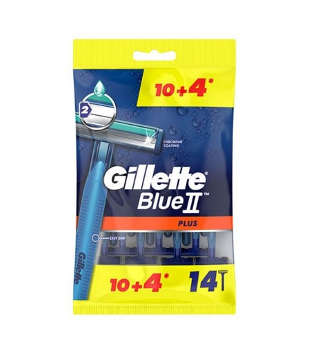 [drop//00997] Gillette Razor blue 2 plus 14 pack 10+4 free new