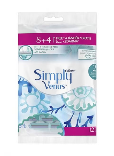 [drop//00942] GILLETTE SIMPLY VENUS 8+4 12 RAZOR
