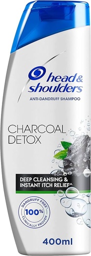[drop//01019] HEAD & SHOULDERS SHAMPOO CHARCOAL DETOX 390 ML