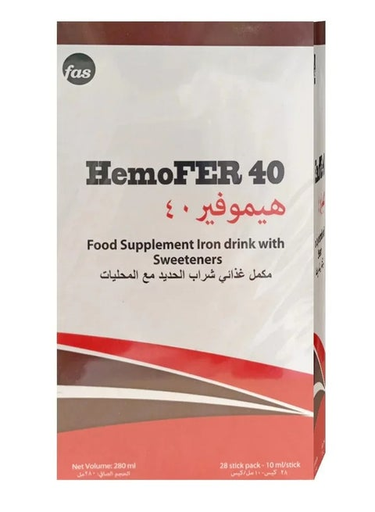 [drop//01023] HEMOFER 40MG/5ML 28 SPOONS