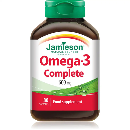 [drop//01106] JAMIESON OMEGA-3 COMPLETE 600MG