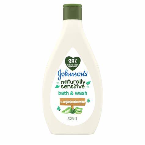 [103827] JOHNSONS NATURALLY SENSITIVE BODY WASH 395ML
